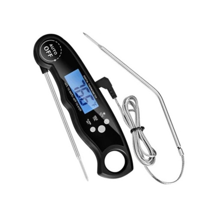 Termometru digital pentru carne, sonda lunga, inox, 103