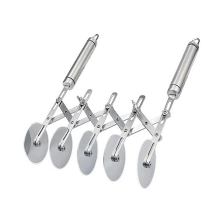 Taietoare manuale, 5 roti ajustabile, inox
