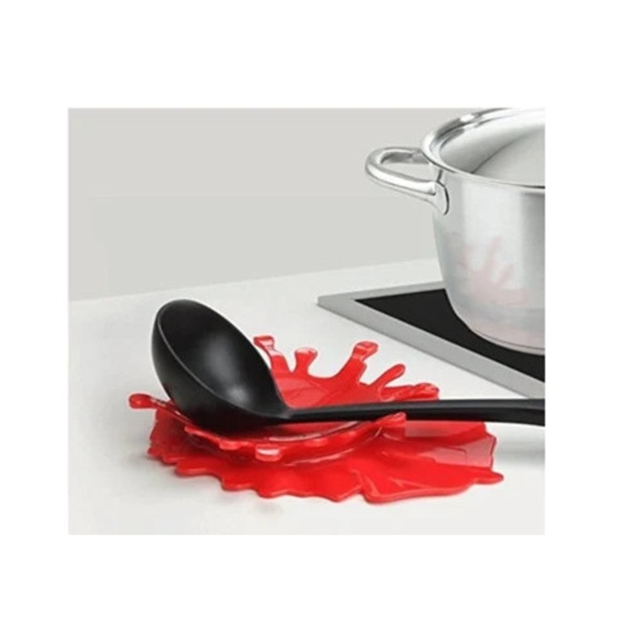Поставка за лъжица, червена