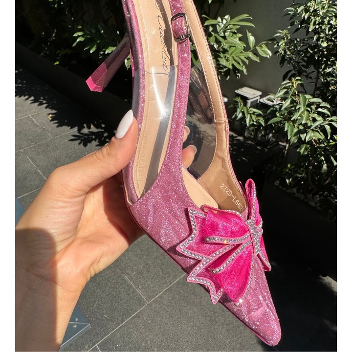 Pantofi dama dEpurtat roz, Roz