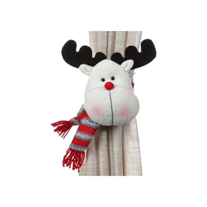 Set 2 Fivela de Cortina de Alce, Accesorii perdele si draperii, Decoratiuni de Craciun