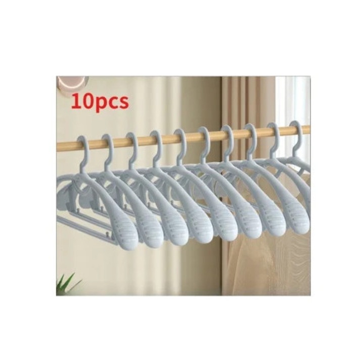 Set 10 umerase din plastic antiderapante, albastre