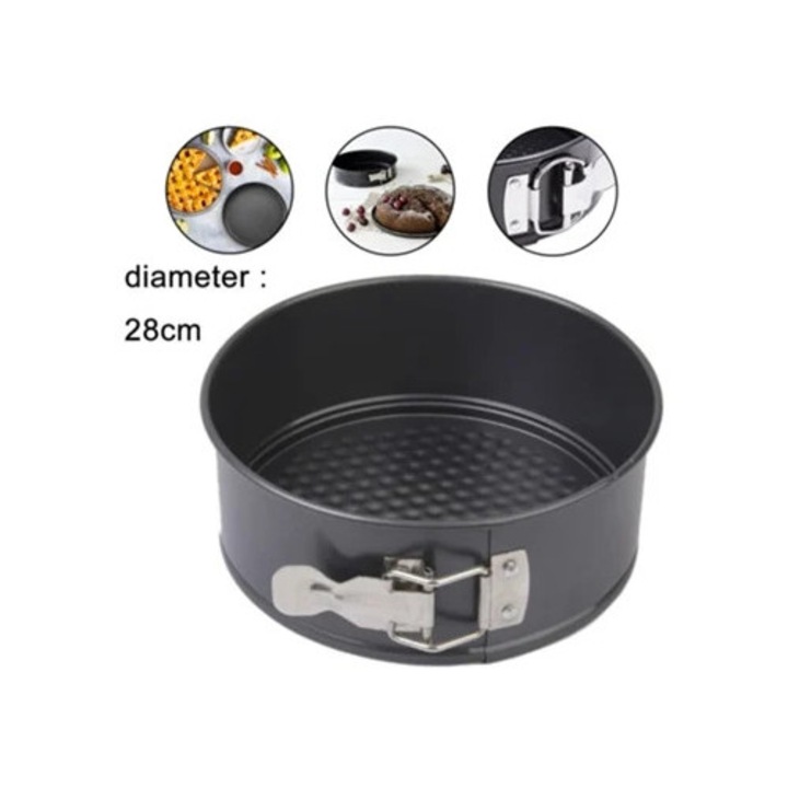 Süteményforma, 28cm, tapadásmentes, mozgatható aljjal, sokféle felhasználás