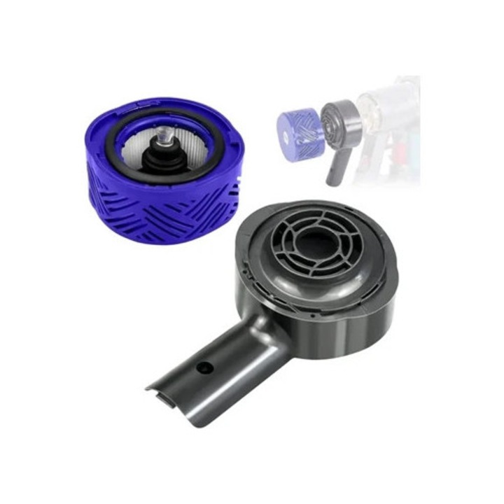 Tampa motor traseiro si kit filtru pentru aspirator Dyson V6, set