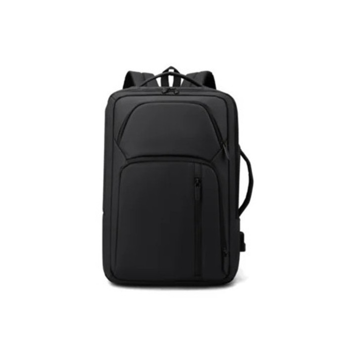 Rucsac pentru laptop, capacitate mare, impermeabil, negru