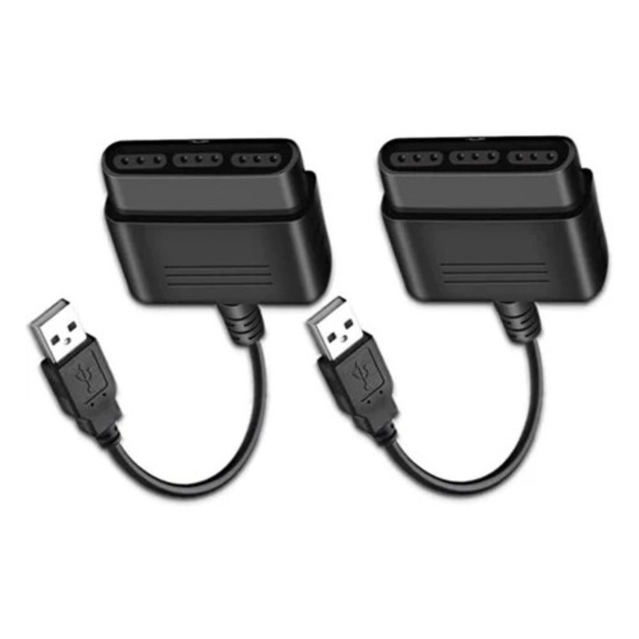 Adaptor USB pentru controler PS2, compatibil cu controlere PS1/PS2