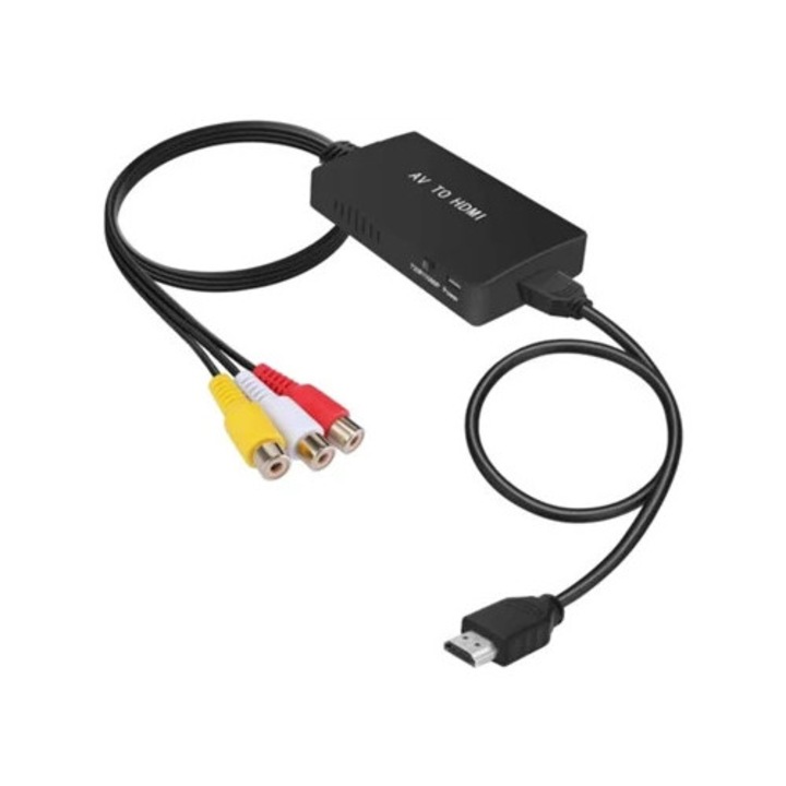 Адаптер RCA към HDMI, поддръжка на 1080P, за PS One, PS2, PS3