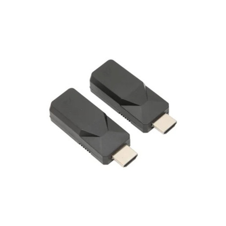Extensor HDMI 1080P, receptor si transmisor, set portabil pentru monitor si proiector