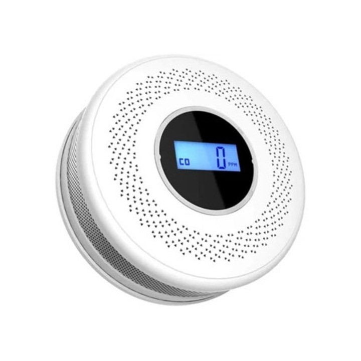 Kit-uri Smart Home, Detectoare de fum si monoxid de carbon, instalare in camera, bucatarie, living
