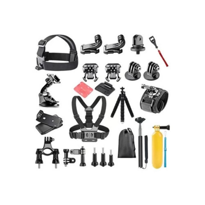 Комплект аксесоари за камера Dji Gopro Hero 12 Mini 11/10, с калъф за монтиране