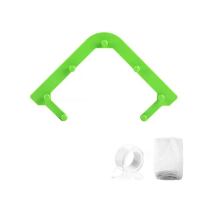 Filtru triangular cu sac inlocuibil, colector de reziduuri alimentare, verde