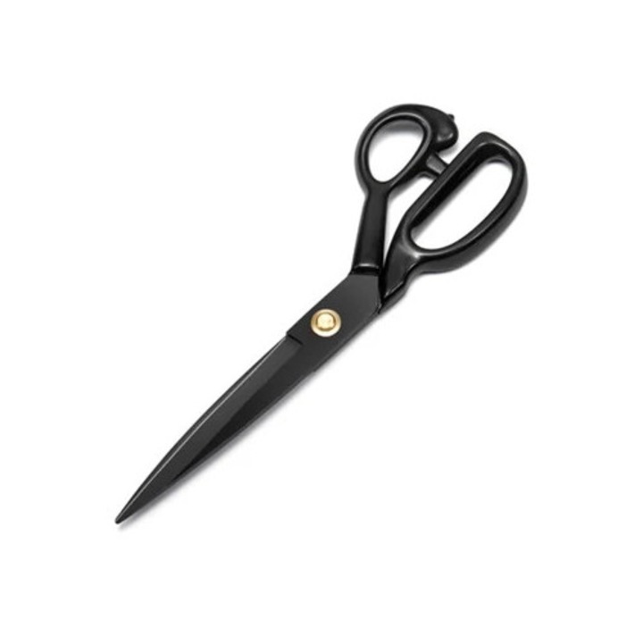 Szabóolló, szénacél, fekete, 30 cm