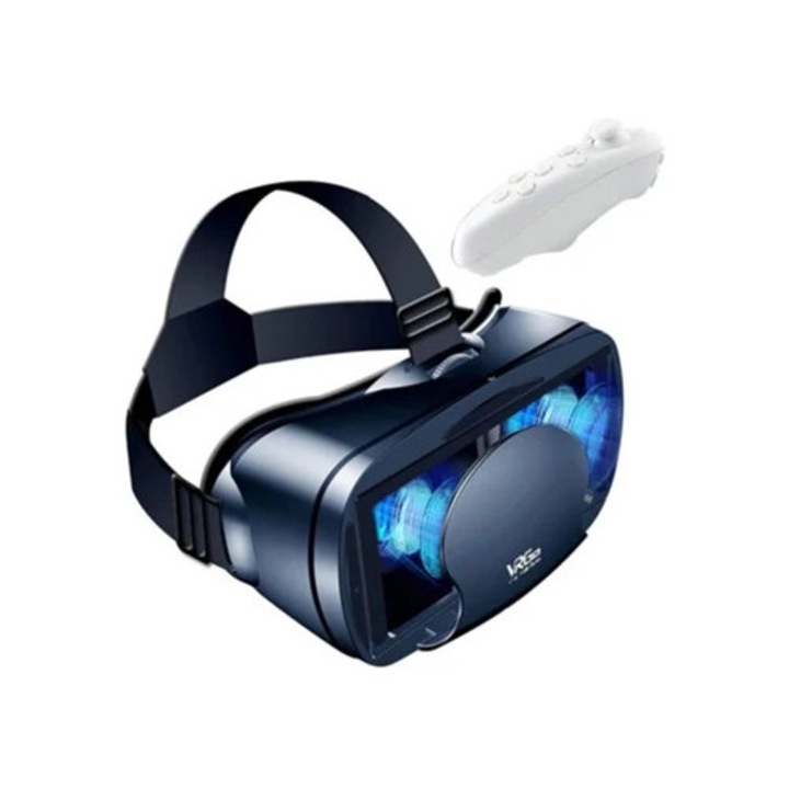 Ochelari VR 3D cu casti, compatibili cu Android si iPhone
