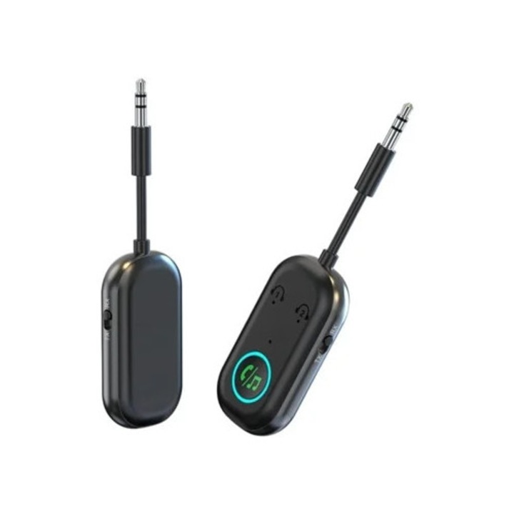 Adaptator Bluetooth 2 in 1, transmisor-receptor, 3,5mm, pentru audio de masina