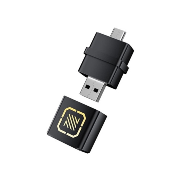 Adaptator fara fir 2 in 1 pentru Carplay si Android Auto, USB tip C