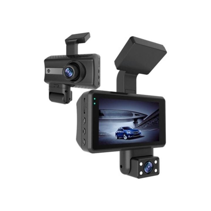 Camera auto DVR, gravator video, lenta dubla, Full HD 1080p, viziune nocturna