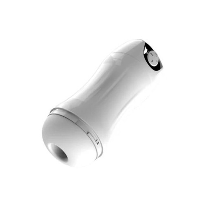 Masturbator oral Automat, 5 Moduri de Supt, 10 Moduri de Vibratie, Alb
