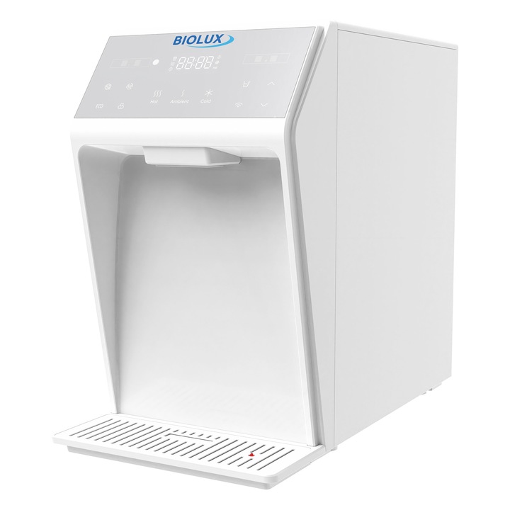 Dozator apa cu sistem de filtrare BIOLUX JL-2345T UF + comanda fara atingere + UV Alb
