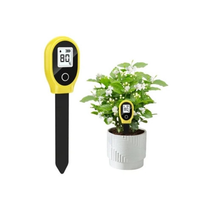 Contor de umiditate pentru sol, portabil, cu display LED, unelte de masura