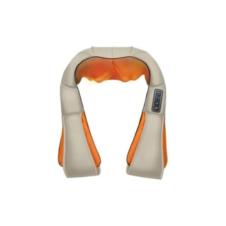 Aparat de masaj pentru suport lombar pentru spate si gat, pentru relaxare si masaj al spatelui, gatului si taliei