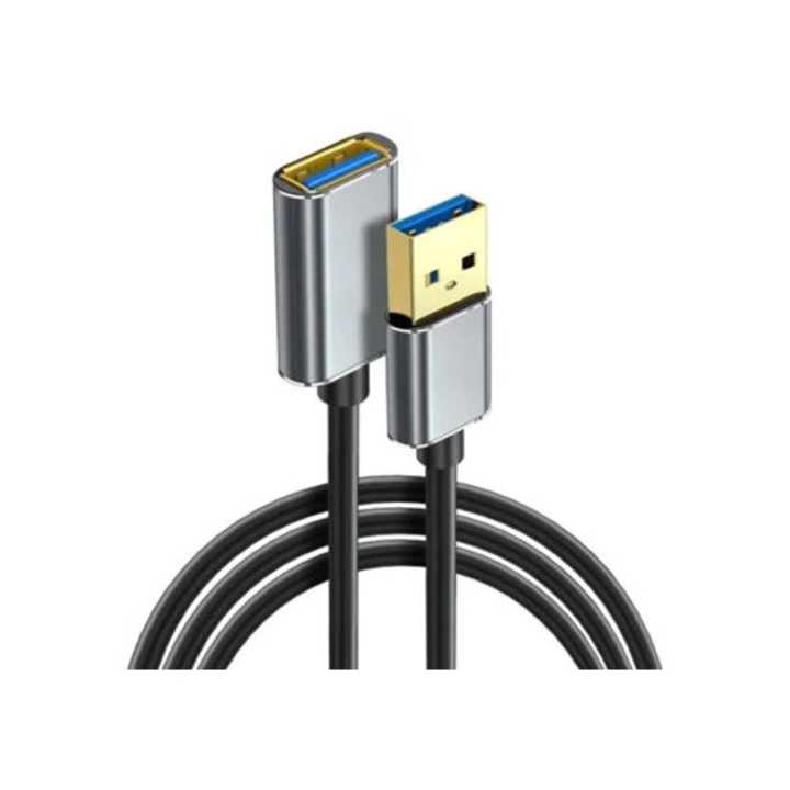 Cablu de extensie USB 3.0, 5m, tip A macho la femela, set