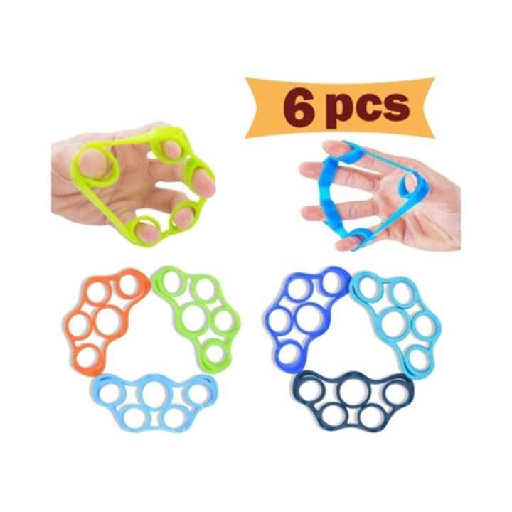 Extensoare pentru maini, set 6 piese, material nou, antrenament antebrat