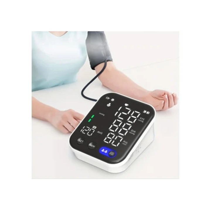 Tensiometru cu display LED si functie de voce, automat, multicolor