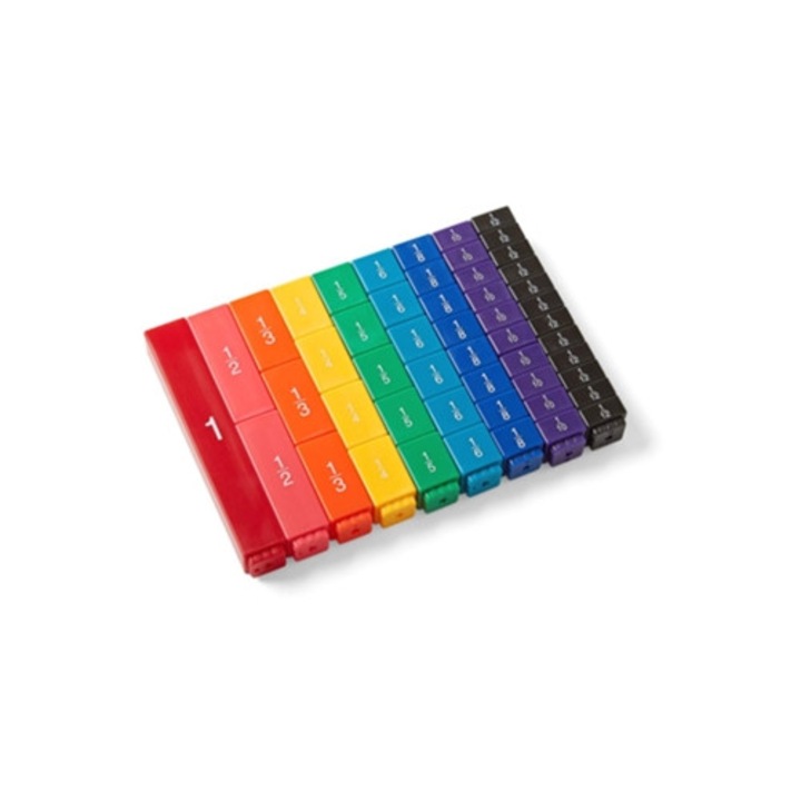 Cuburi de invatare Montessori, set, materiale matematice, multicolor, pentru copii