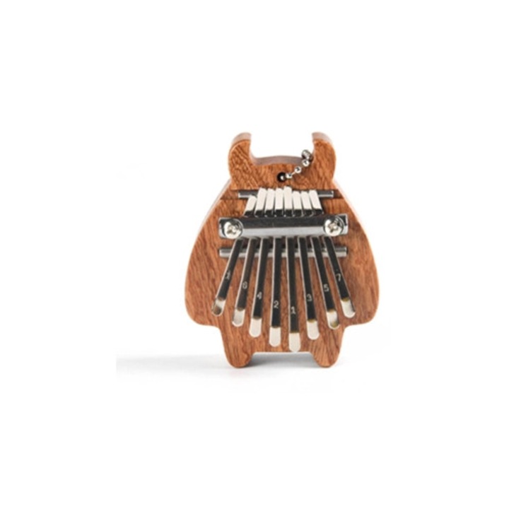 8 billentyűs mini hüvelykujj zongora, tömör zenei hangszer, többszínű