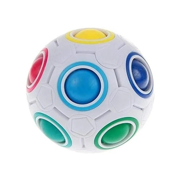 Minge Fidget Rainbowbball, Cub Magic, Jucarie interactiva pentru copii, multicolor