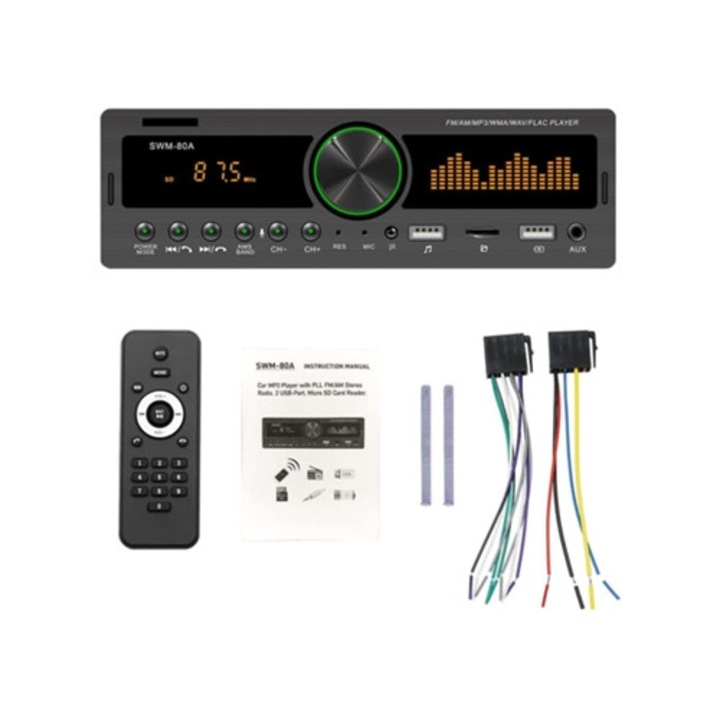 Reprodutor MP3 stereo auto cu ecran tactil