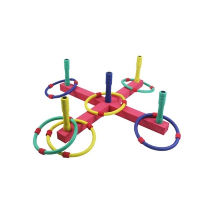 Joc de aruncare cu inele, 6 inele, exterior/interior