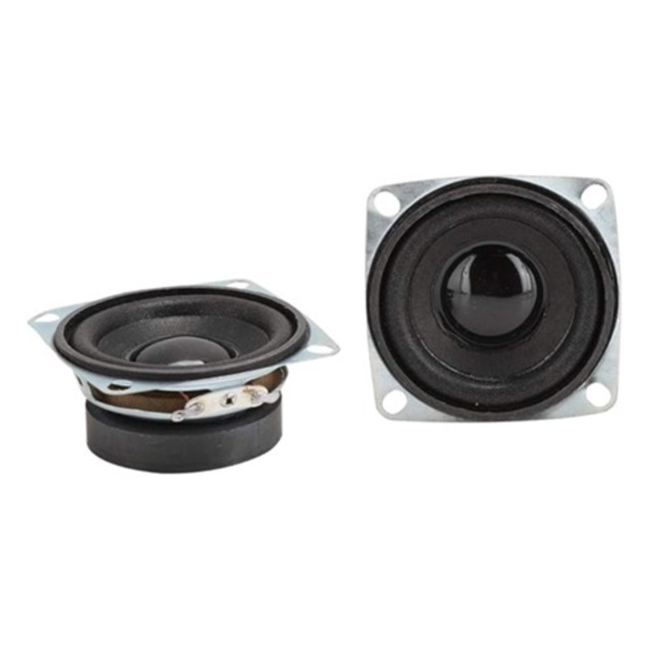 Set boxe auto, 2 piese, 2 inch, 4 ohmi, 3W, sensibilitate ridicata, multicolor