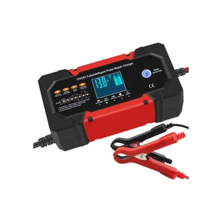 Redresor auto 12V 10A/24V 5A, incarcator de baterie motocicleta