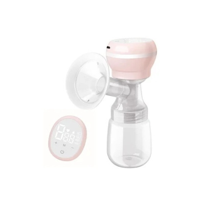 Hordozható elektromos mellszívó, beépített tejgyűjtő, újratölthető, 30x15cm