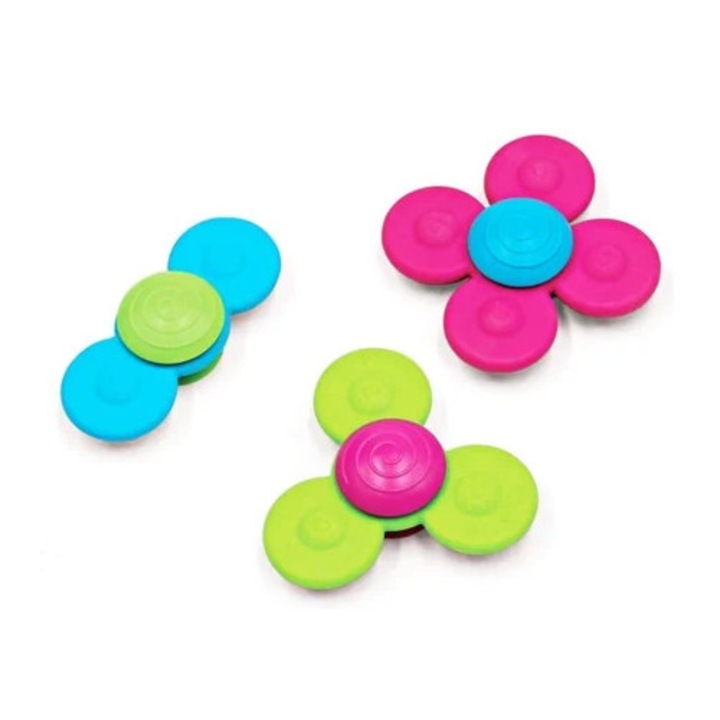 Spinner deget Suction Whirly, jucarie interactiva copii, multicolor