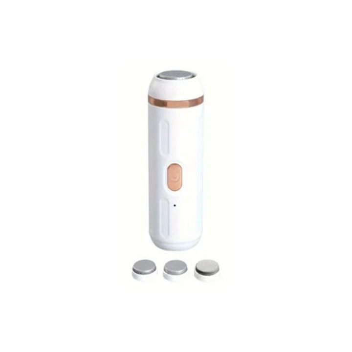 Elektromos bőrkeményedés eltávolító lábakra, 2 sebességes, újratölthető, készlet