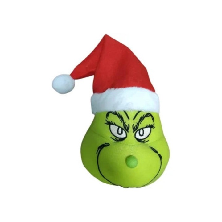 Glob de Craciun, model Grinch, verde