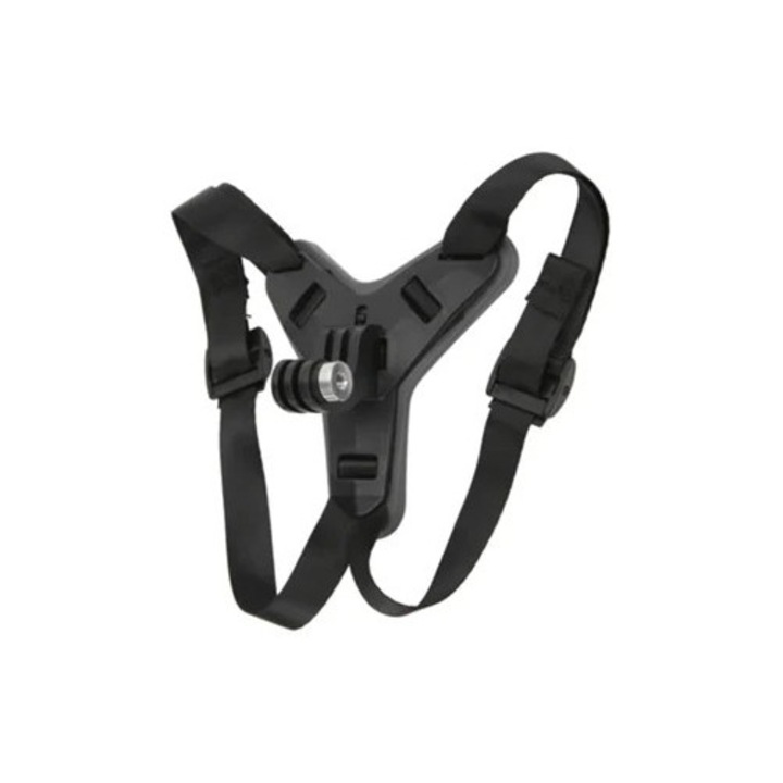 Поддръжка за каска с каишка за брадичка, съвместима с екшън камери, комплект