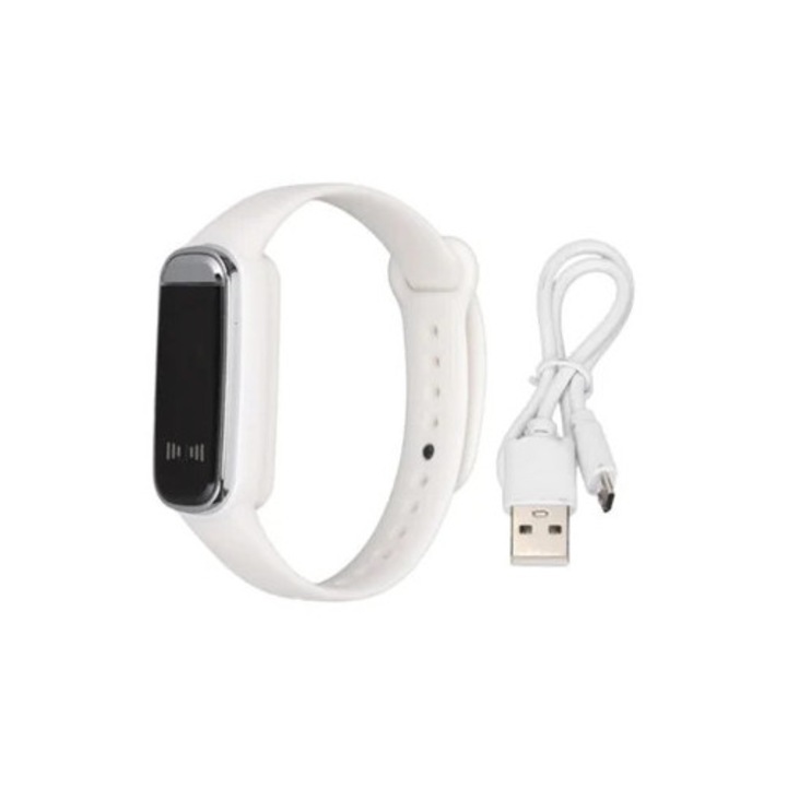 Bratara repelenta de tantari ultrasonica alba M70, portabila, multifunctionala, pentru interior si exterior