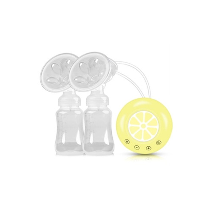 Elektromos mellszívó, csendes masszázs, sárga