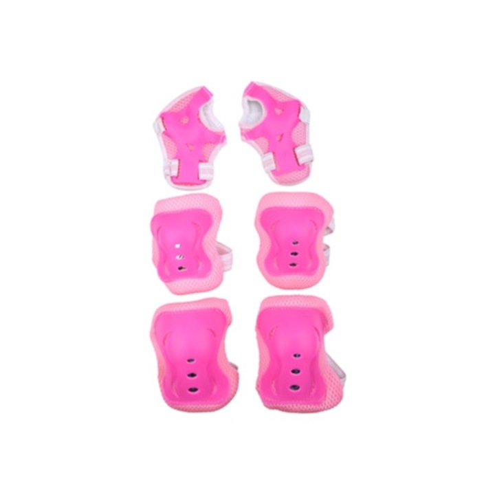 Set de 6 aparatori pentru copii, sporturi in aer liber, roz