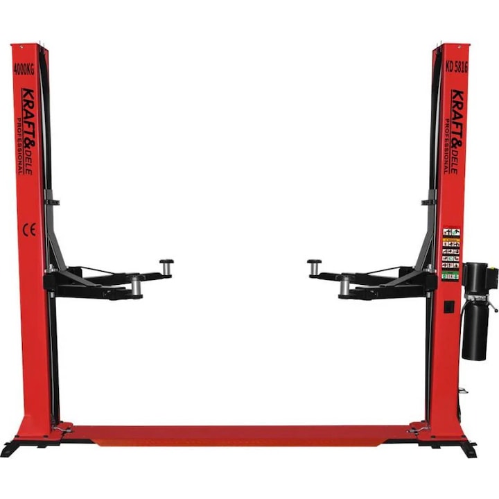 Elevator auto pe 2 coloane semiautomat, 2, 2 kW, 4 T, 230 V, Kraft&Dele KD5816