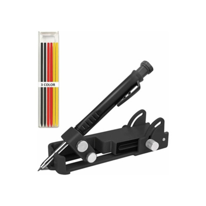 Unealta de trasare de precizie multifunctionala, aluminiu, pentru carpinterie si constructii