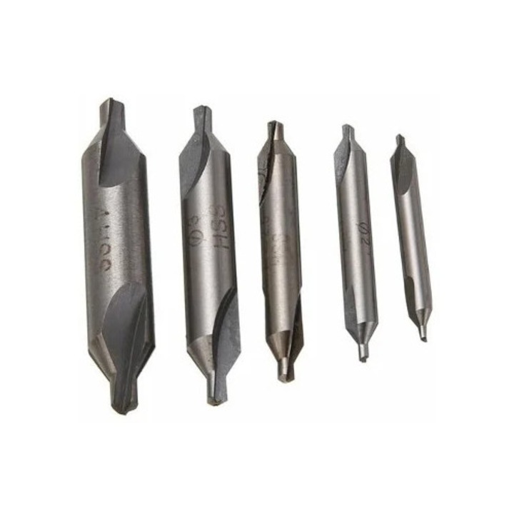 Set de burghie de centrare profesionale, unelte de strung, durabilitate solida, procesare precisa