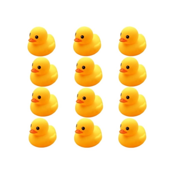 Fürdőjáték készlet, 12 részes, kacsa, babáknak