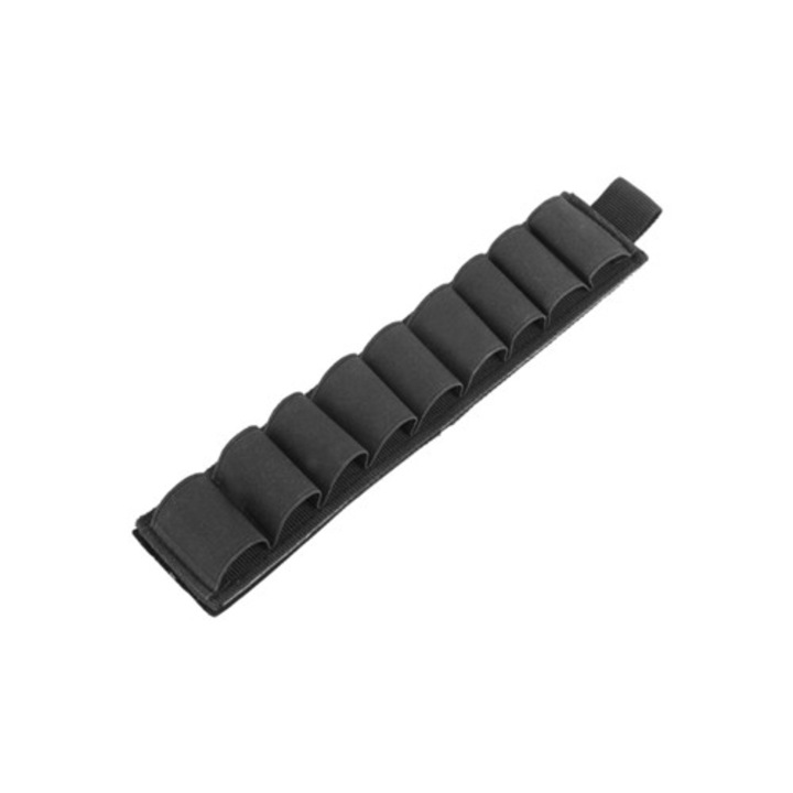 Portacartus pentru 9 cartuse, negru, inchidere velcro