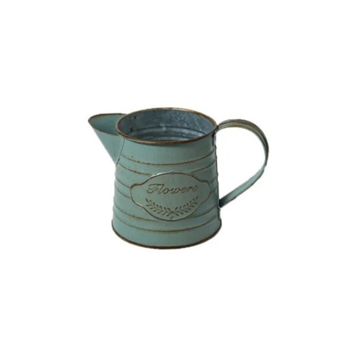 Vaza decorativa metalica shabby chic, multicolor, 30x45cm