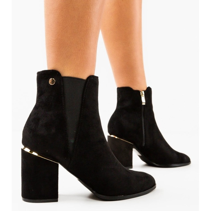 Botine dama Harbour Negri, Negru