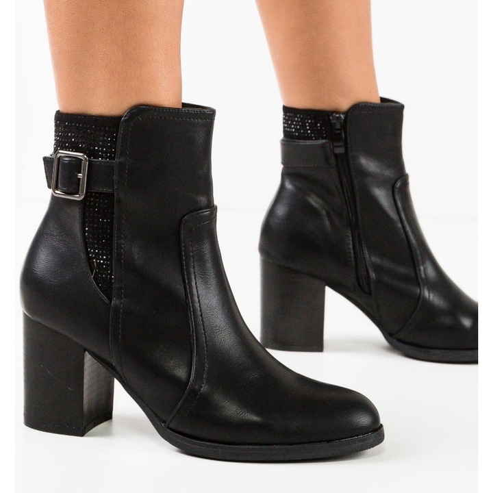 Botine dama Kiana Negre, Negru